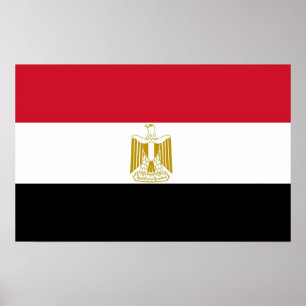 Poster mit Flagge in Ägypten