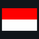 Poster mit Flagge Indonesiens<br><div class="desc">Feiern Sie nationalen Stolz mit diesem kühnen und eleganten Plakat mit der Flagge Indonesiens, eine zeitlose Hommage an die rot-weißen Farben, die Tapferkeit und Reinheit symbolisieren. Dieses professionell bedruckte Plakat zeigt das schlichte und dennoch leistungsstarke Design der indonesischen Fahne, mit seinem lebhaften roten Oberstreifen und dem sauberen, weißen Bodenstreifen, der...</div>