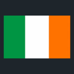 Poster mit Flagge Irlands<br><div class="desc">Schönes großes Poster mit Flagge von Irland. Dieses Produkt ist anpassbar.</div>