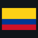 Poster mit Flagge Kolumbiens<br><div class="desc">Schönes riesiges Poster mit Flagge von Kolumbien. Dieses Produkt ist anpassbar.</div>