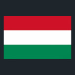 Poster mit Flagge Ungarns<br><div class="desc">Schönes riesiges Poster mit Flagge von Ungarn. Dieses Produkt ist anpassbar.</div>