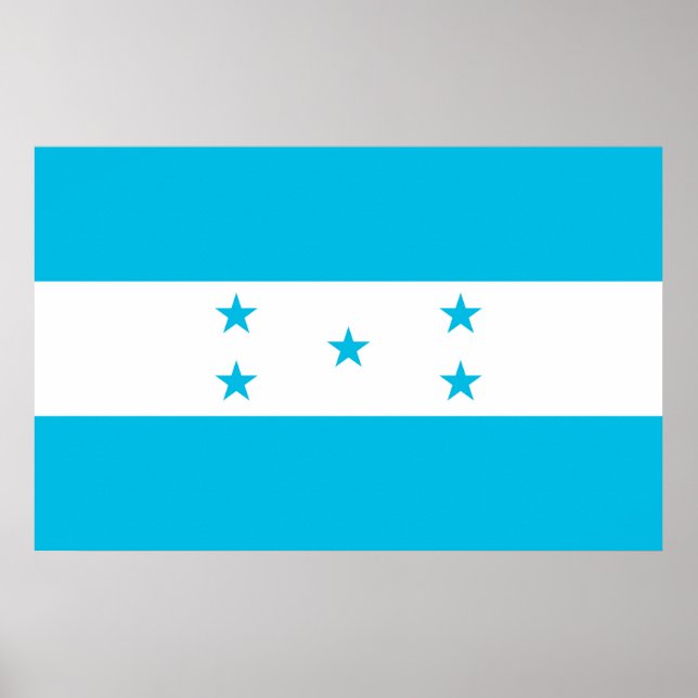 Poster mit Flagge von Honduras (Vorne)