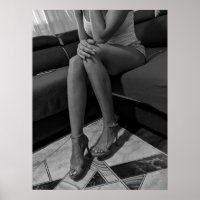 Poster mit hohen Absätzen