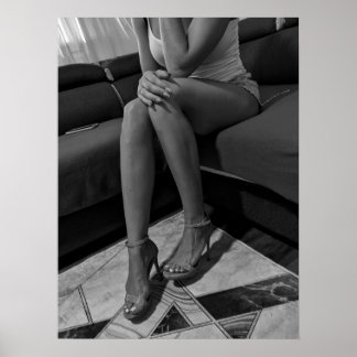 Poster mit hohen Absätzen