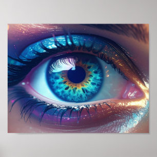 Poster mit liebendem Auge der tiefen Weisheit