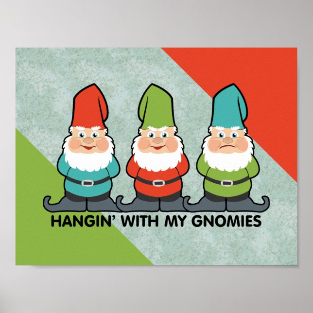 Poster mit meinen Gnomfreunden (Vorne)