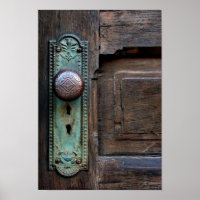 Poster mit Optionen "Old Door Knob" von Joanne Coy