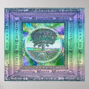 Poster mit positiven Gedanken