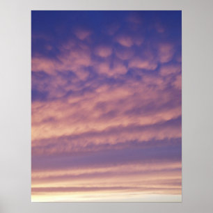 Poster mit rosa Himmel
