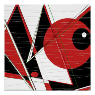 Poster mit rotem Auge