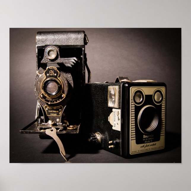 Poster mit Vintage-Kameras (Vorne)