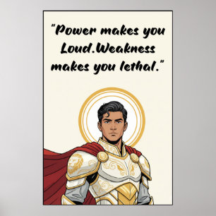 Poster mit Zitat aus Powerless Book