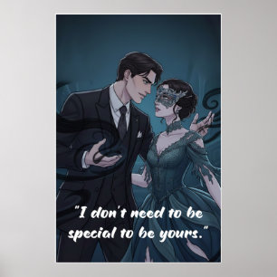 Poster mit Zitat aus Powerless Buch 