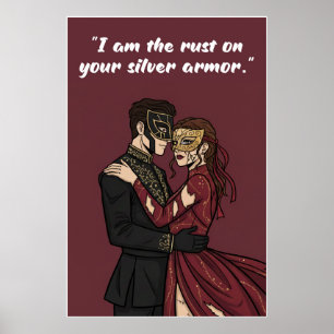 Poster mit Zitat aus Powerless – Ich bin der Rost
