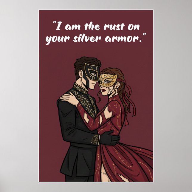 Poster mit Zitat aus Powerless – Ich bin der Rost  (Vorne)