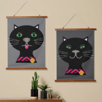 Poster mit zwei Katzen im Paar