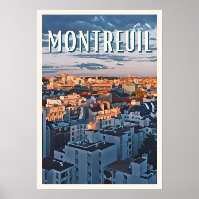 Poster Montreuil Foto Vintage