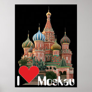 Poster Moskau Russland Russia