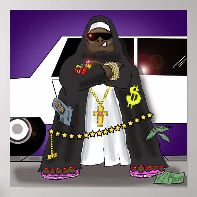 Poster "Motha-Soo-Peer-i-Yah - von Kev Moore (Vorne)