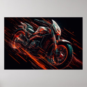 Poster Motorrad drucken