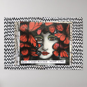 POSTER-MUSIK IST, WAS GEFÜHLE SCHON SO SIND. POSTER
