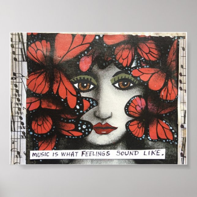POSTER-MUSIK IST, WAS GEFÜHLE SCHON SO SIND. POSTER (Vorne)