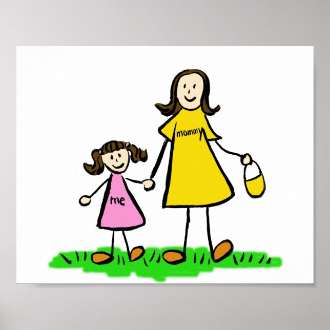 Poster "Mutter und Tochter" (Vorne)