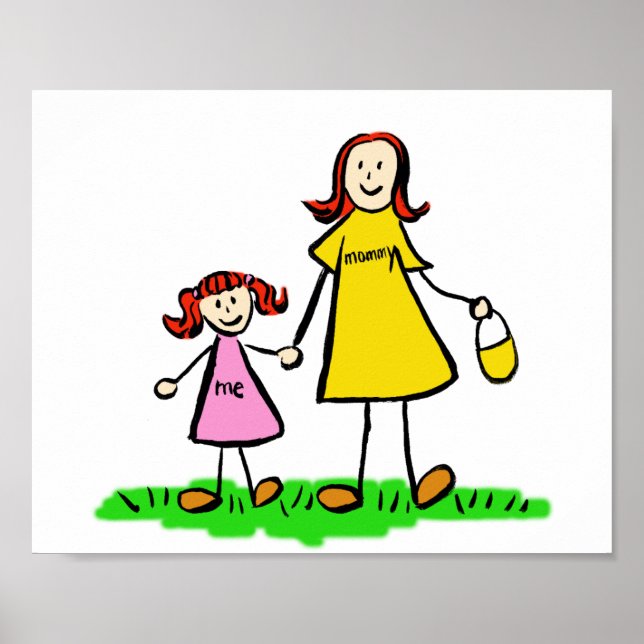 Poster "Mutter und Tochter" (Vorne)