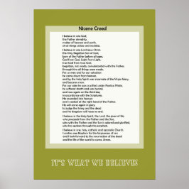 Poster Nicene Create Christlich Print