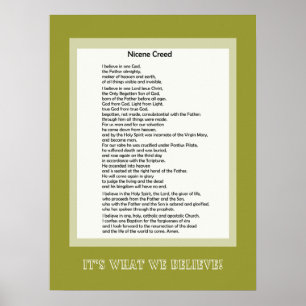 Poster Nicene Create Christlich Print
