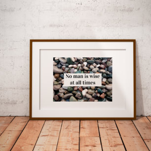 Poster Niemand ist zu jeder Zeit weise