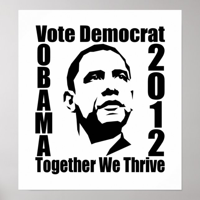 Poster OBAMA 2012 (Vorne)