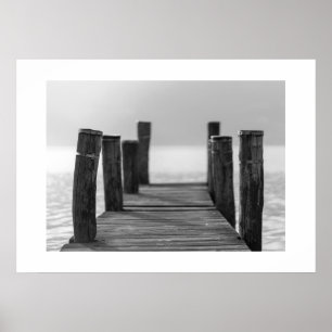 Poster Ocean Dock Scene