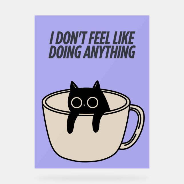 POSTER OF A LAZY CAT (Vorderseite)