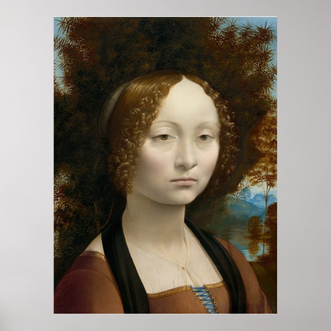 Poster of Leonardo da Vinci's, Ginevra de´ benci (Vorne)