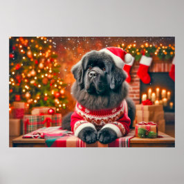 Poster of Newf Posing for Annual Portrait