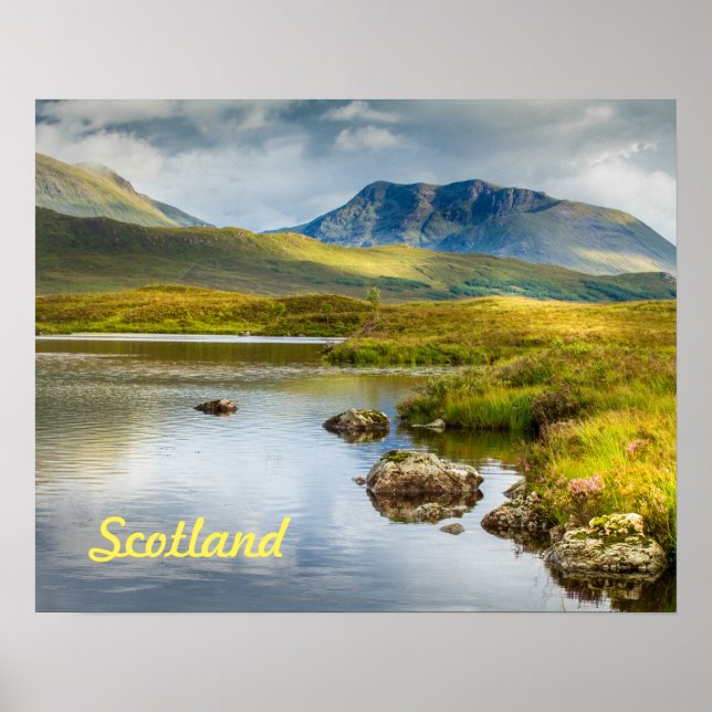 Poster of Scottish Highlands in Schottland. (Vorne)