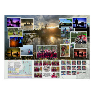 Poster of the Canoe Trails 2022 Kanadische Reise