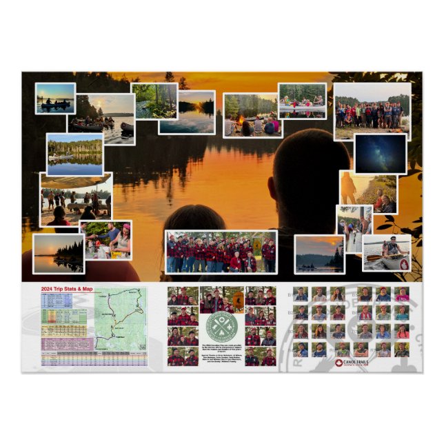 Poster of the Canoe Trails 2024 Kanadische Reise (Vorderseite)