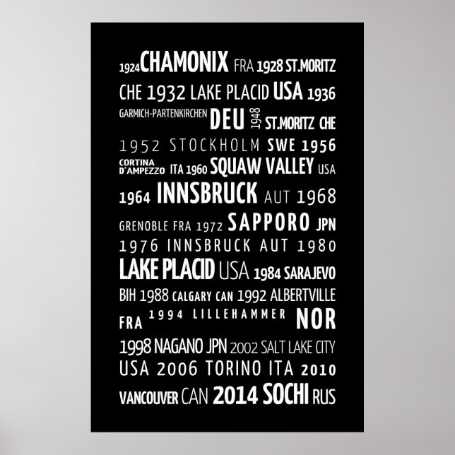 Poster Olympische Spiele (Vorne)