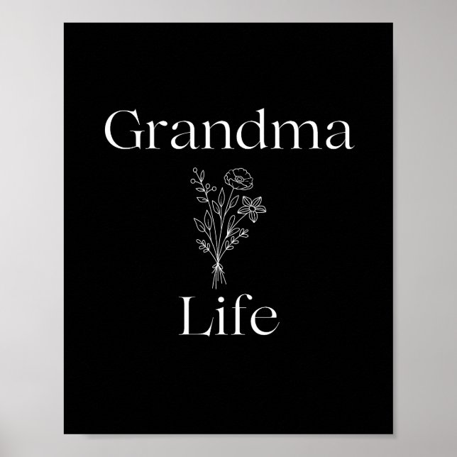 Poster - Oma Life Wildblumen (Vorne)