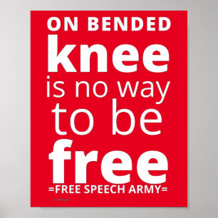 Poster "ON BENDED KNEE.."