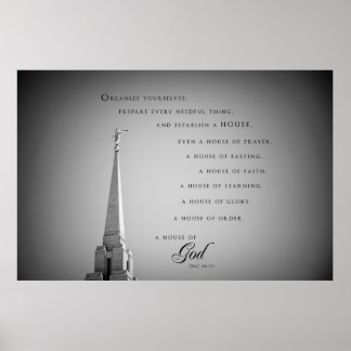 Poster - Oquirrh Mountain Utah LDS Tempel 3