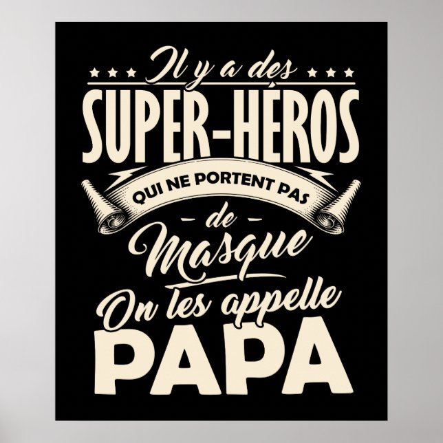 Poster Papa Super-Hero (Vorne)