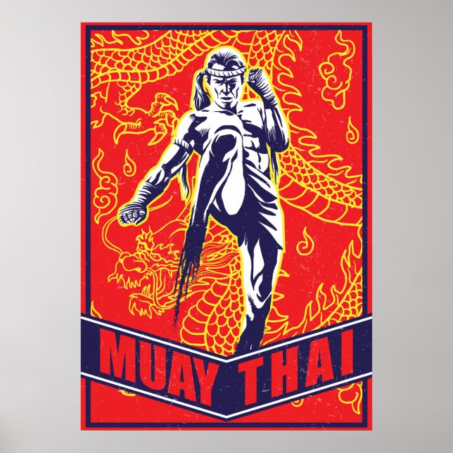 Poster Paper (Matte) - Muay Thai (Vorne)