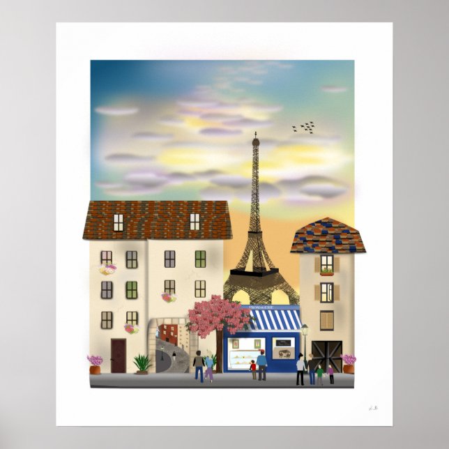 Poster Paris au Printemps (Vorne)