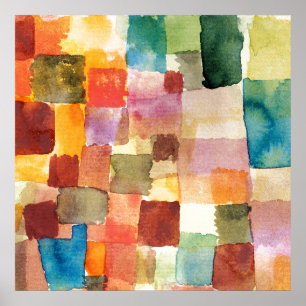 POSTER : PAUL KLEE : UNTITLED, 1914