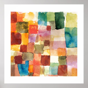 POSTER : PAUL KLEE : UNTITLED, 1914