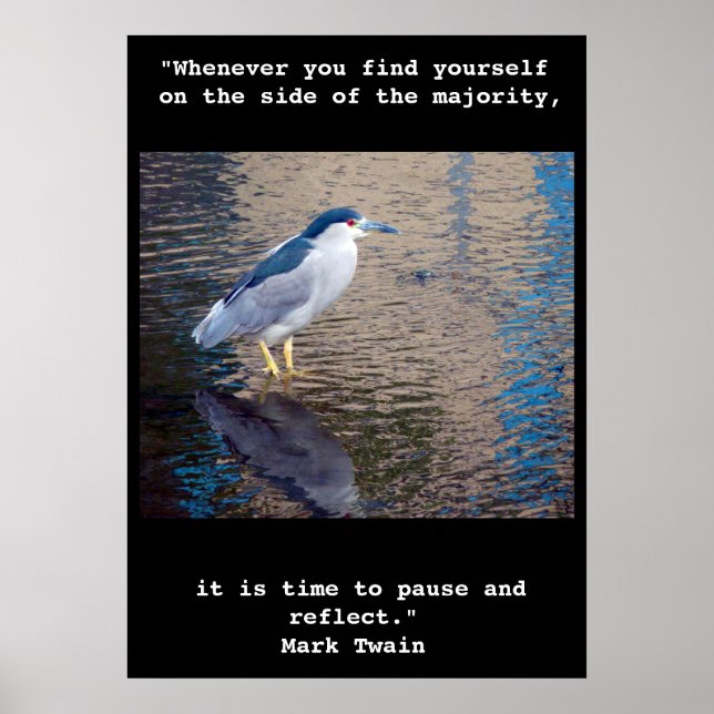 Poster, Pause und Reflektion Hawaiianischer Wasser Poster (Vorne)