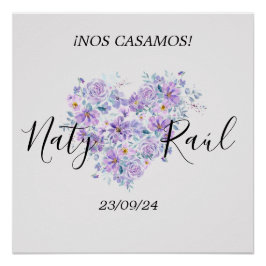 Póster Personalizado para Bodas  Poster